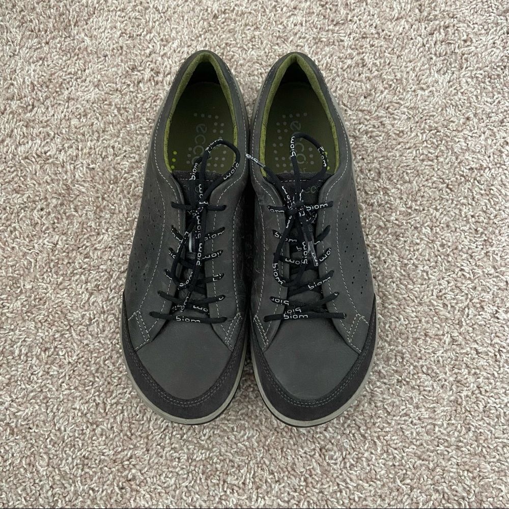 Ecco Biom Men’s Gray Perforated Shoes